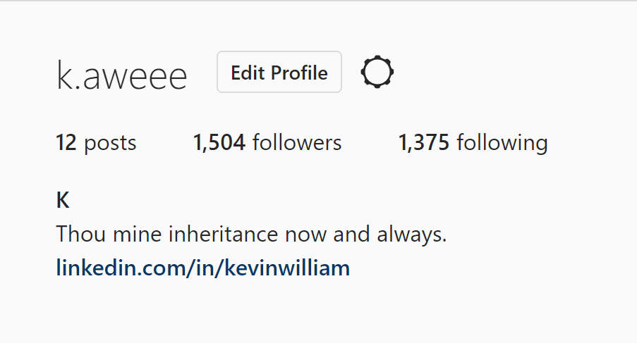 My instagram